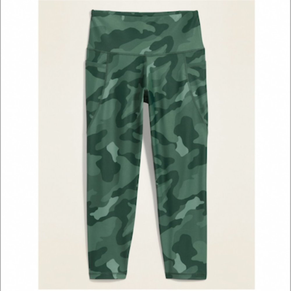 High-Waisted Workout Leggings w/ Side Pocket (NWT) - Picture 2 of 3